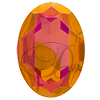 SWAROVSKI 4127 Oval Brooch Rhinestone Astral Pink